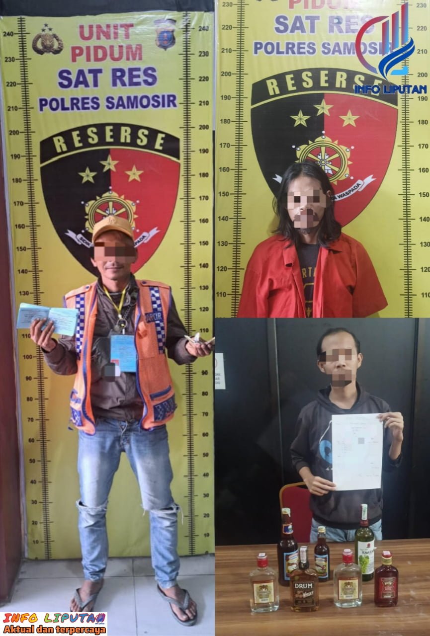 Polres Samosir Membina 2 Orang dan Menahan 1 Orang Pelaku, Hasil Operasi Pekat Toba 2024