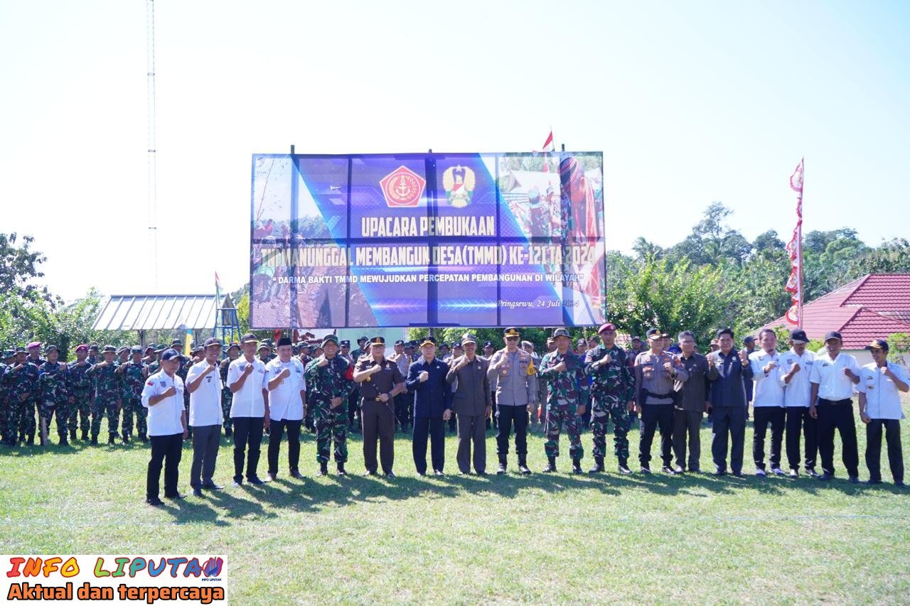 Kapolres Pringsewu Apresiasi Program TMMD Ke-121 Kodim 0424 Tanggamus