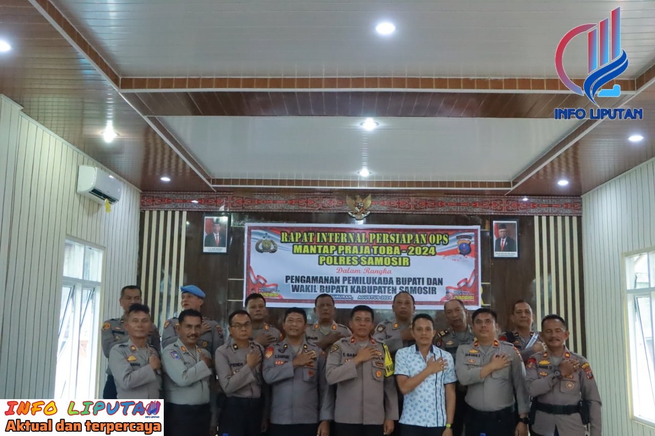 Keseriusan Polres Samosir Menghadapi Pemilukada 2024 Dengan Melaksanakan Rapat Internal dan Pelatihan Dalmas