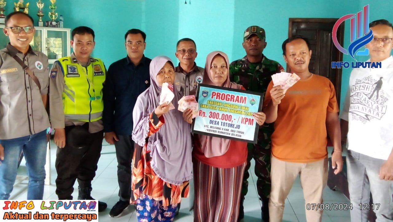 25 Warga Desa Totorejo Kecamatan Belitang II Mendapatkan BLT Dana Desa Tahap Ke 2 Tahun 2024