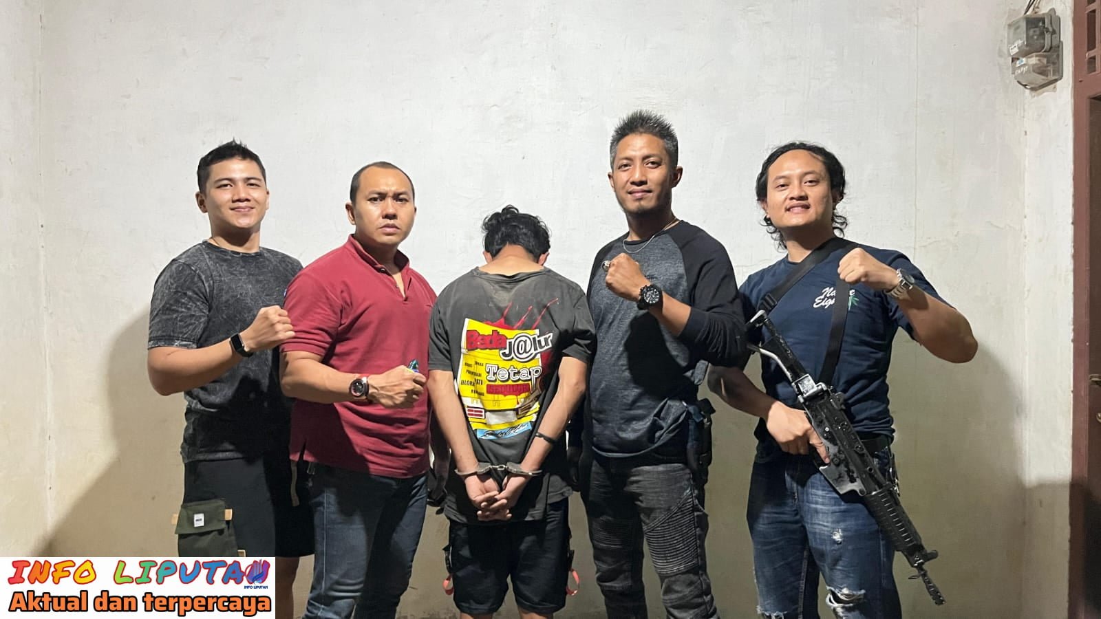 Polsek Pringsewu Kota Tangkap Buronan Pencuri Kabel Listrik PLN