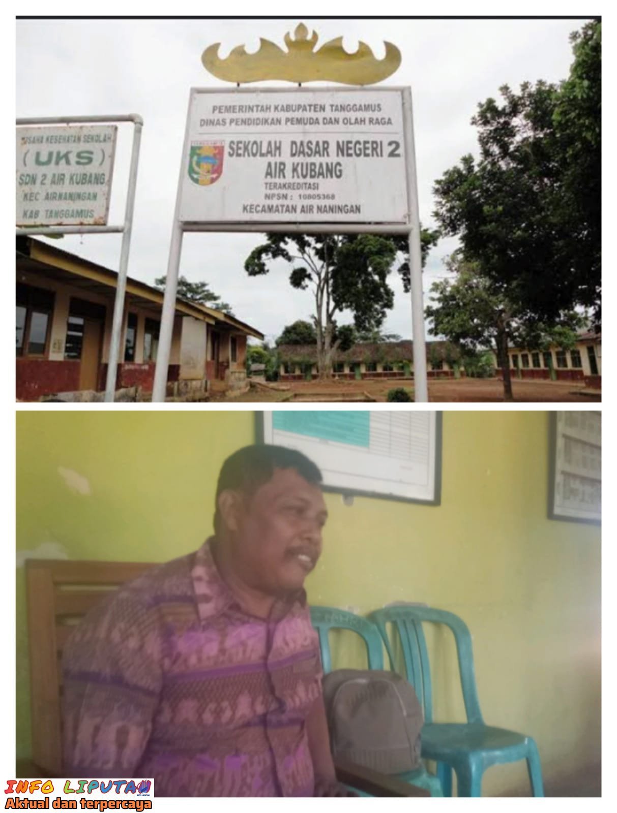 kepala sekolah SDN 2 Air Kubang Di Duga Menyuap pihak Media.