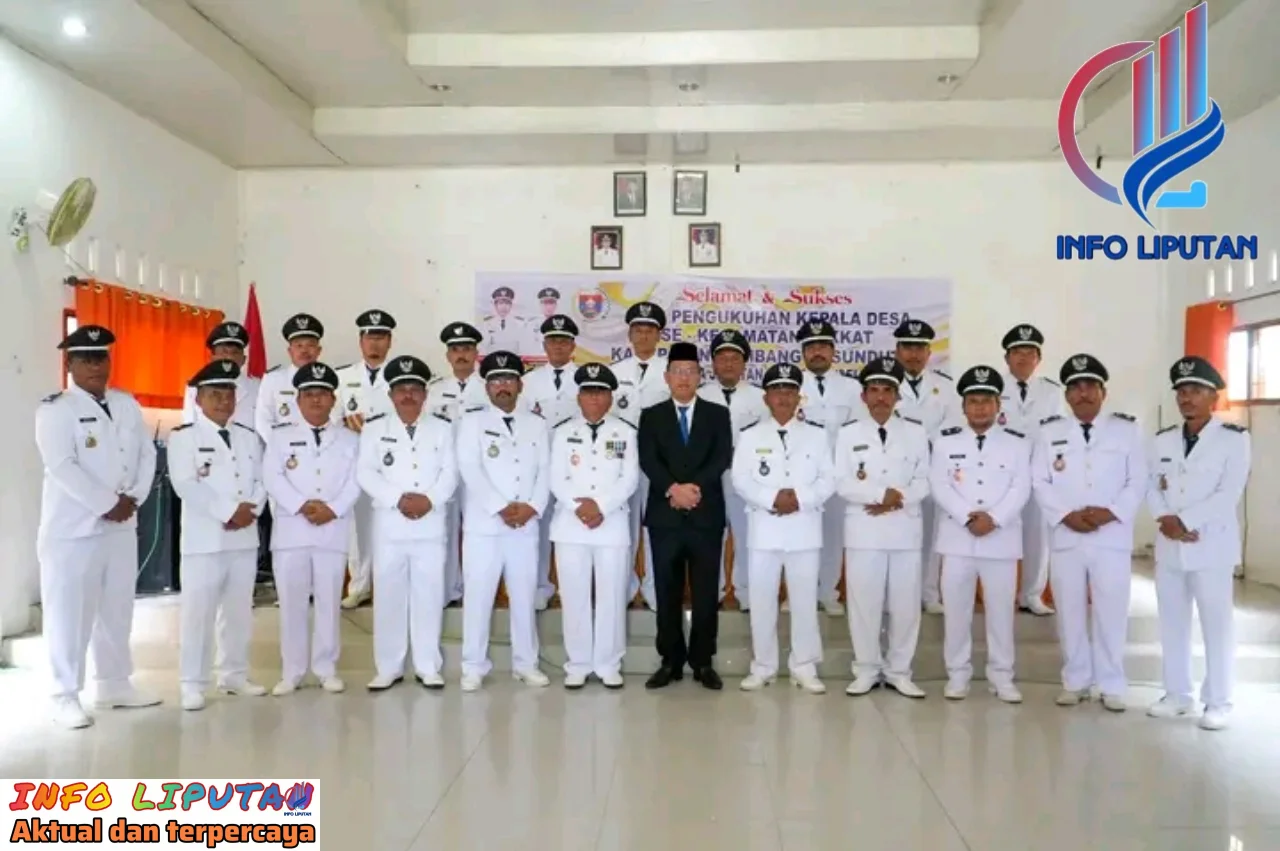 Sebanyak 21 dari 22 orang kepala desa seKecamatan Pakkat telah dikukuhkan