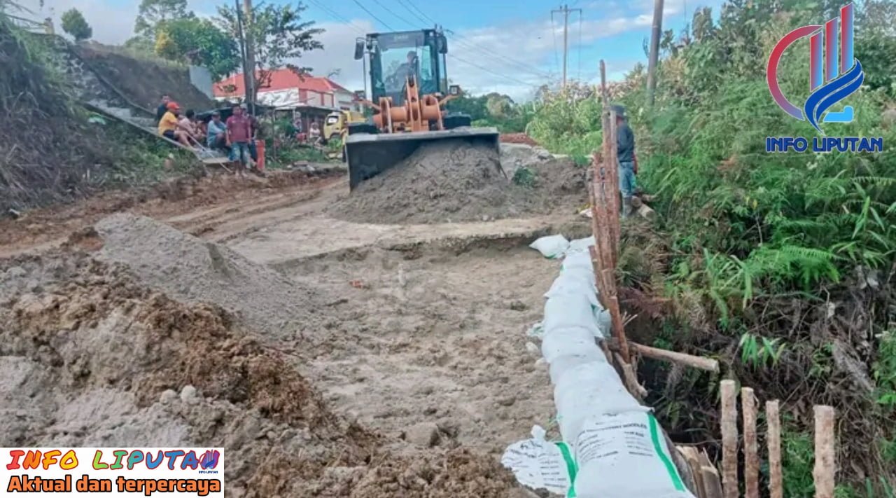 Penanganan Jalan Longsor di Pintu Bosi Kecamatan Onan Ganjang Kabupaten Humbang Hasundutan, Provinsi Sumatera Utara