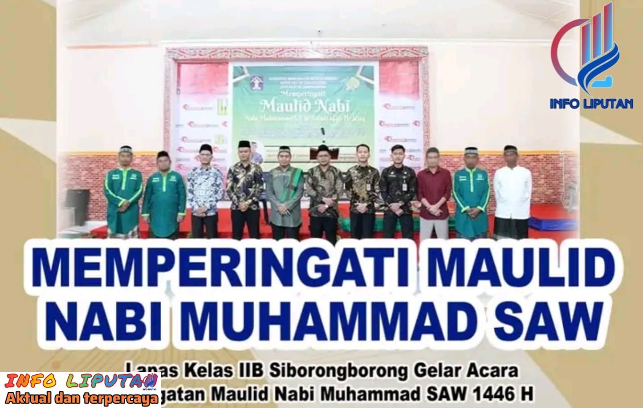 Lapas Siborongborong Gelar Peringatan Maulid Nabi Muhammad SAW Robiul Awal 1446 H