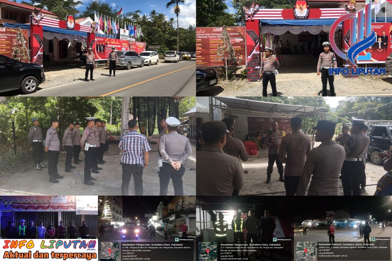 Polres Samosir Gelar Rangkaian Kegiatan Pengamanan Menjelang dan Saat Penetapan Paslon Pilkada 2024
