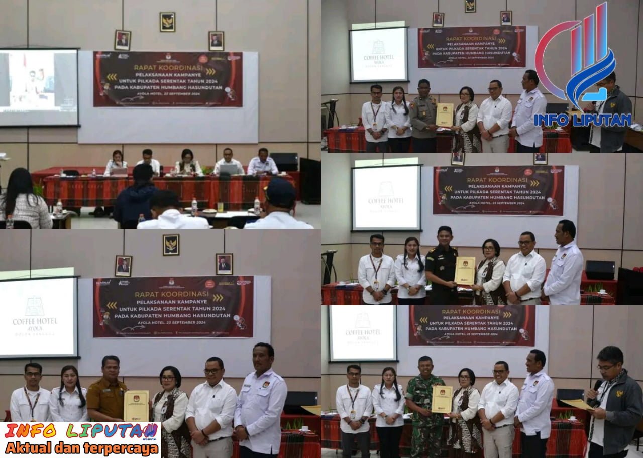 KPU Bersama Forkopimda Humbahas Rakor Terkait Pelaksanaan Kampanye Pilkada Serentak Tahun 2024