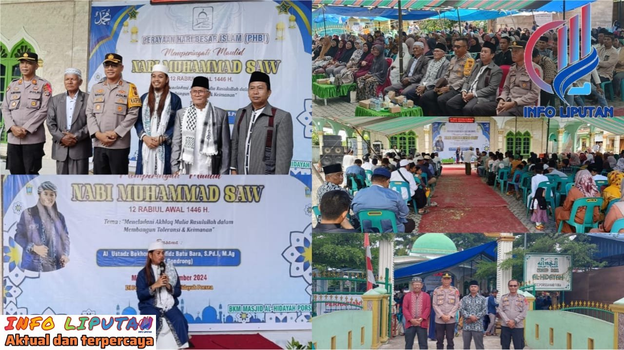 Kapolres Toba AKBP Wahyu Indrajaya Hadiri Peringatan Maulid Nabi Muhammad SAW