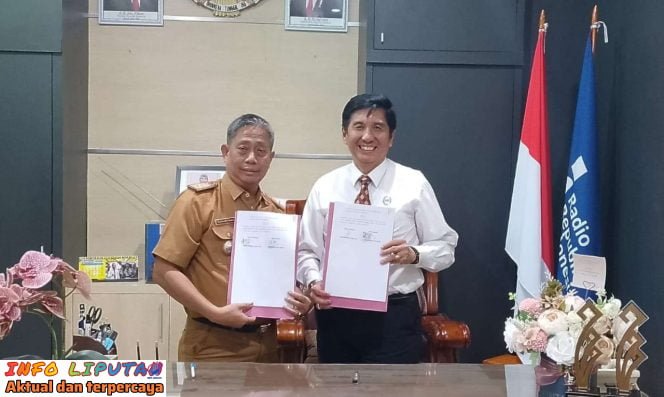 Diseminasi Informasi Daerah Diskominpo Tanggamus Resmi Jalin Kerja Sama Degan RRI Bandar Lampung