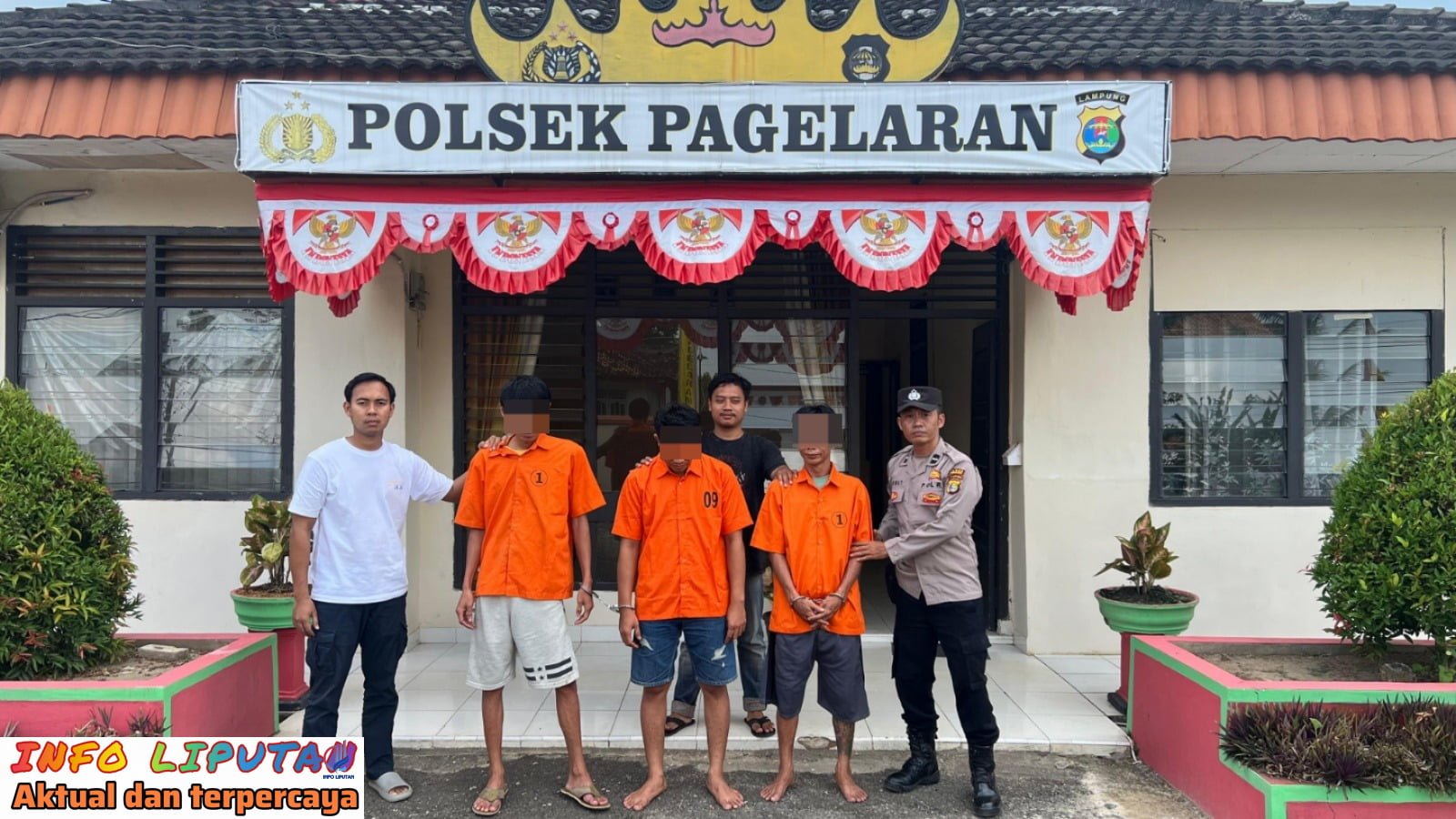 Tiga Pelaku Pencurian Motor di Pringsewu Dibekuk, Salah Satunya Penadah