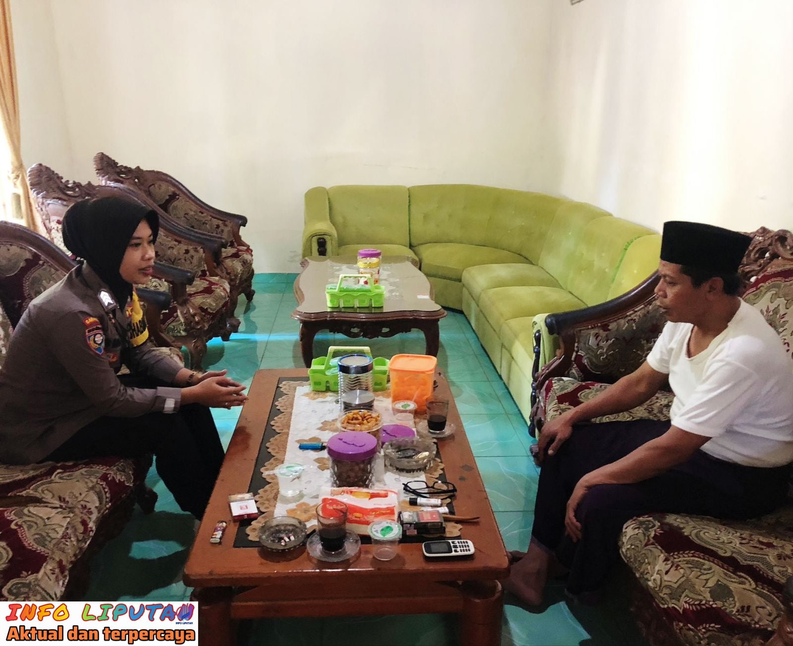 Memasuki Tahapan Pilkada Serentak 2024, Bhabinkamtibmas Polsek Kalirejo Sambangi Tomas dan Warga Binaan