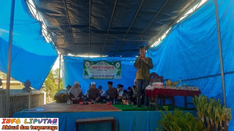 Pekon Banjar Agung Ilir Dusun Merabung 3 Gelar Perigatan Maulid Nabi Muhammad Saw 1446 H