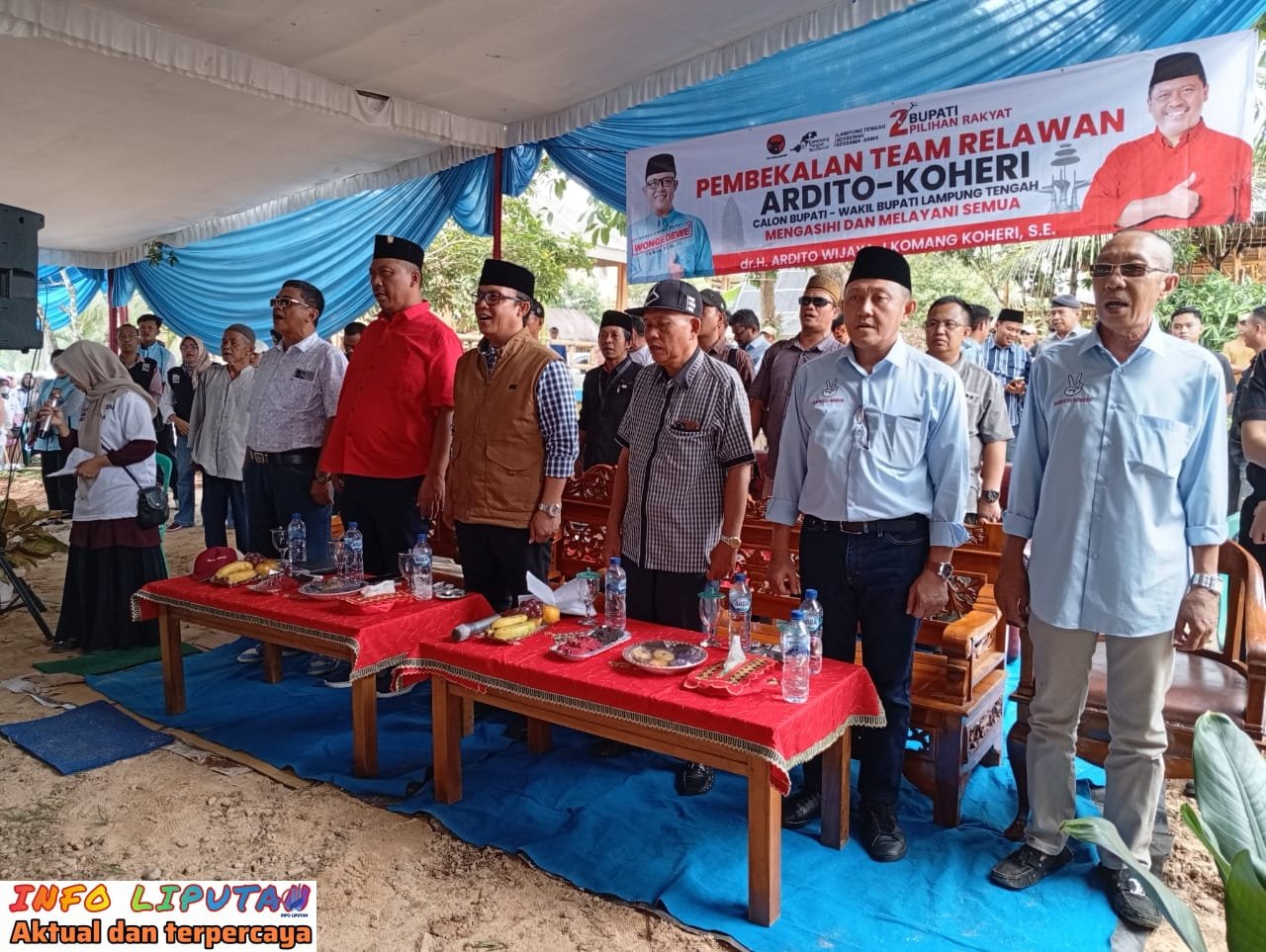 Konsolidasi 1000 Lebih Relawan Ardito-Koheiri Nomor Urut 02 di Kecamatan Kalirejo untuk Pemenangan Pilkada 2024