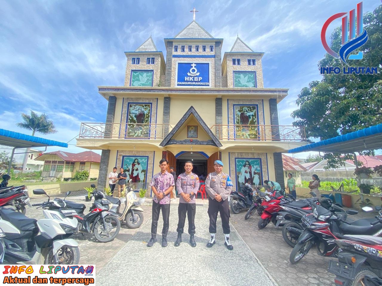 Polres Samosir Tingkatkan Keamanan, Menjelang dan Saat Pelaksanan Ibadah Minggu Gereja