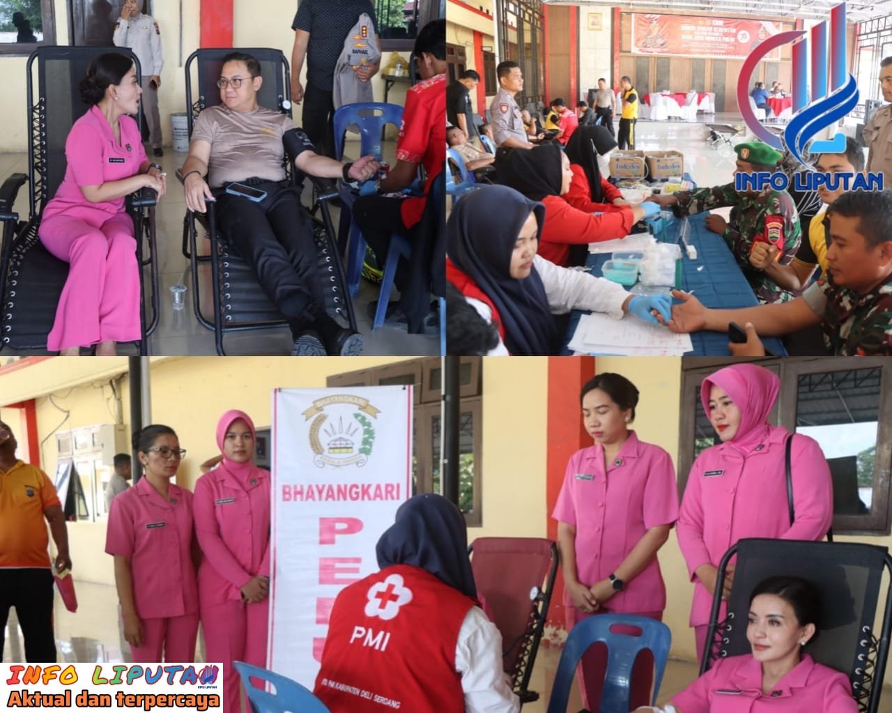Polresta Deli Serdang Gelar Donor Darah Peringati HUT Humas Polri Ke 73