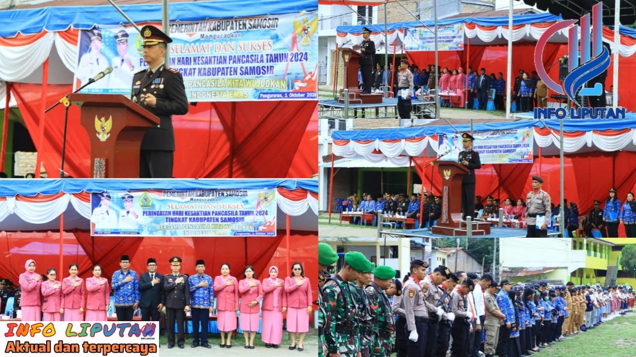 Kapolres Samosir Pimpin Upacara Hari Kesaktian Pancasila 2024: Momentum Bersama Sukseskan Pilkada di Samosir