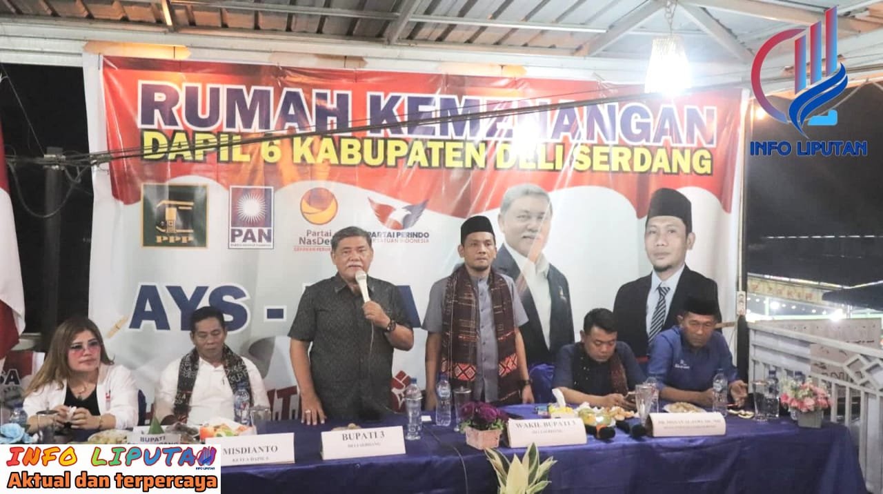 Pilkada Deli Serdang : Paslon AYS- BSA Resmikan Posko Pemenangan Dapil VI Percut Sei Tuan