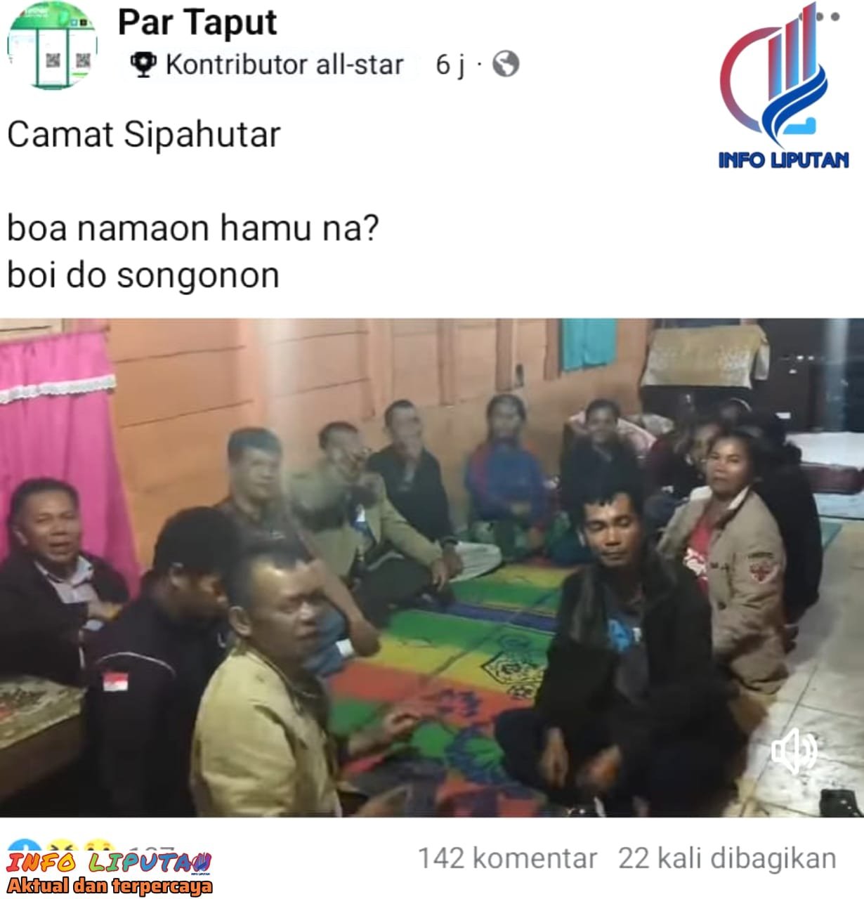 Benarkah Camat Sipahutar Ikut Berpolitik Praktis….? 