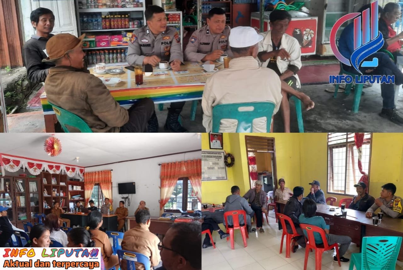 Bhabinkamtibmas Polres Samosir Jaga Kondusifitas Tahapan Kampanye Pilkada 2024