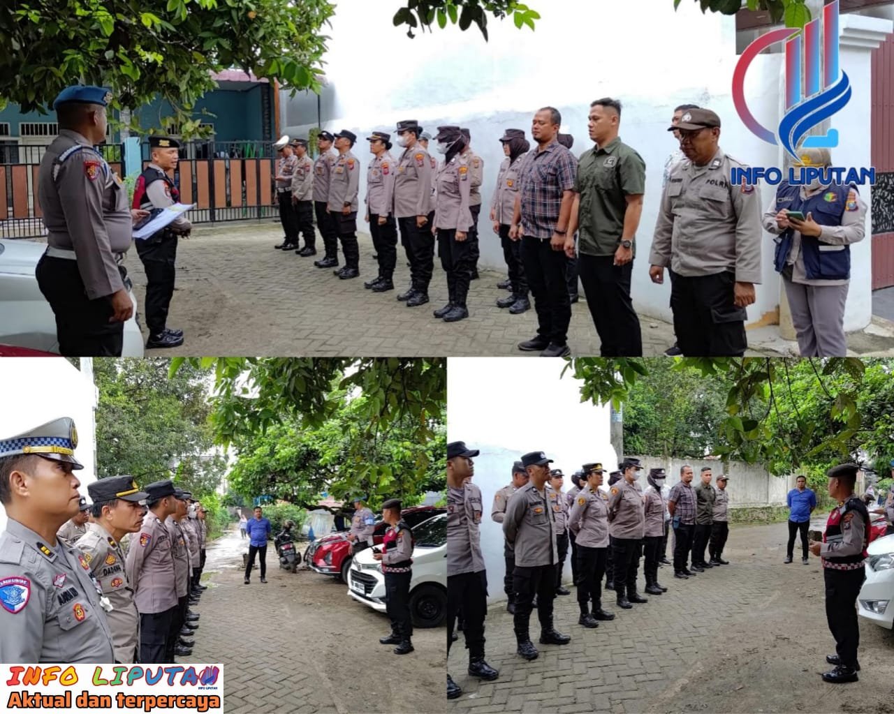 Dalam Tahap Kampanye Pilkada 2024, Personil Polresta Deli Serdang laksanakan Pengamanan Ops Mantap Praja Toba 2024