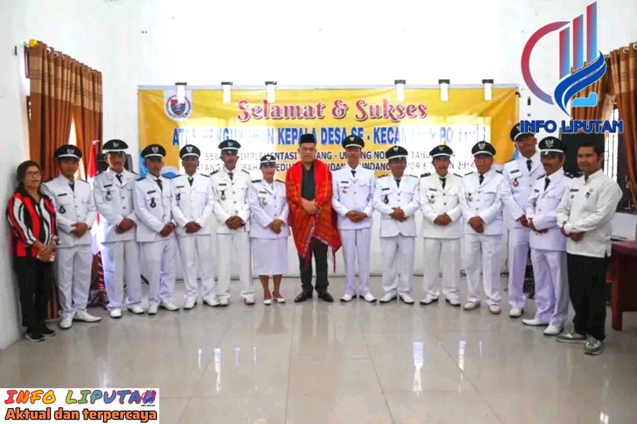 Bupati Humbahas Kukuhkan Kades Kecamatan Pollung