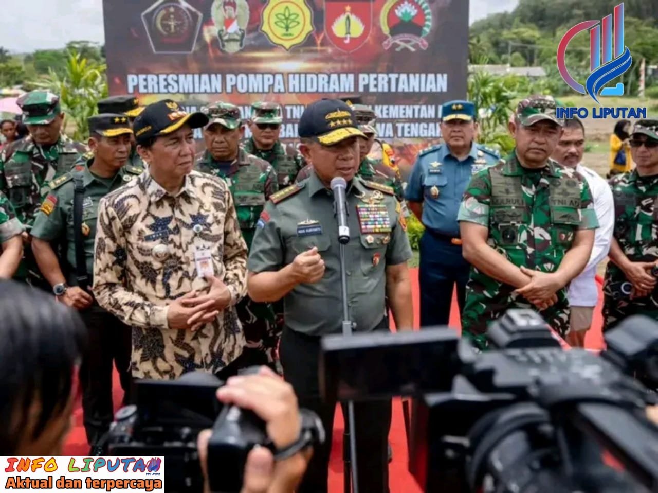 Pangkostrad Hadiri Peresmian Pompa Hidram Pertanian di Banyumas