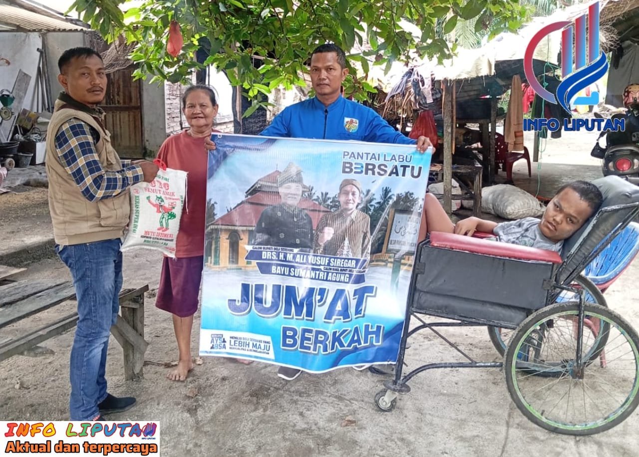 Relawan Pantai Labu Bersatu Yusuf-Bayu Berbagi Kasih Salurkan Sembako ke Keluarga Anak Berkebutuhan Khusus