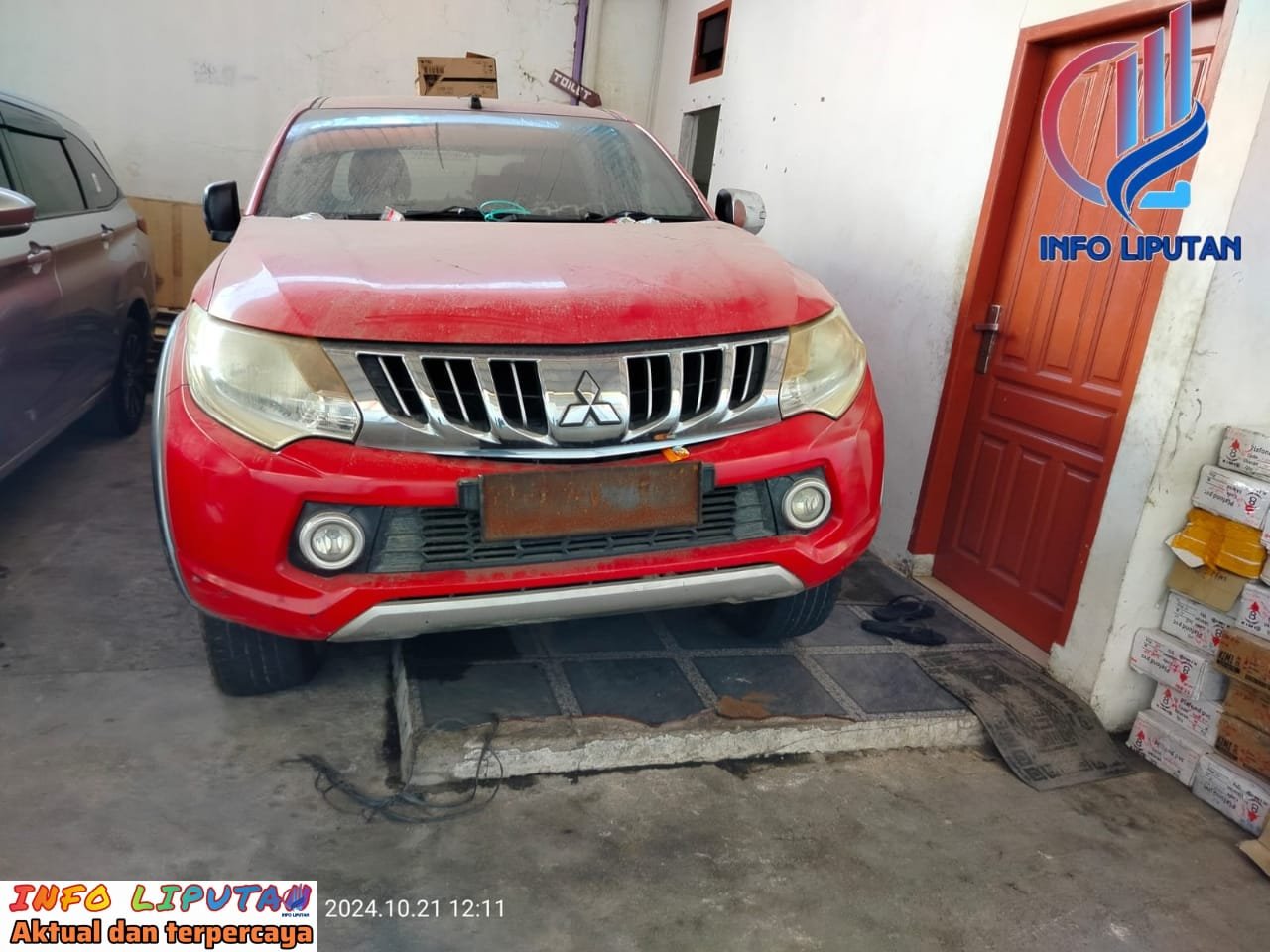 Biaya Perbaikan Tidak Ada, Double Cabin Dinas PMD Taput Mangkrak Berkarat Dibengkel