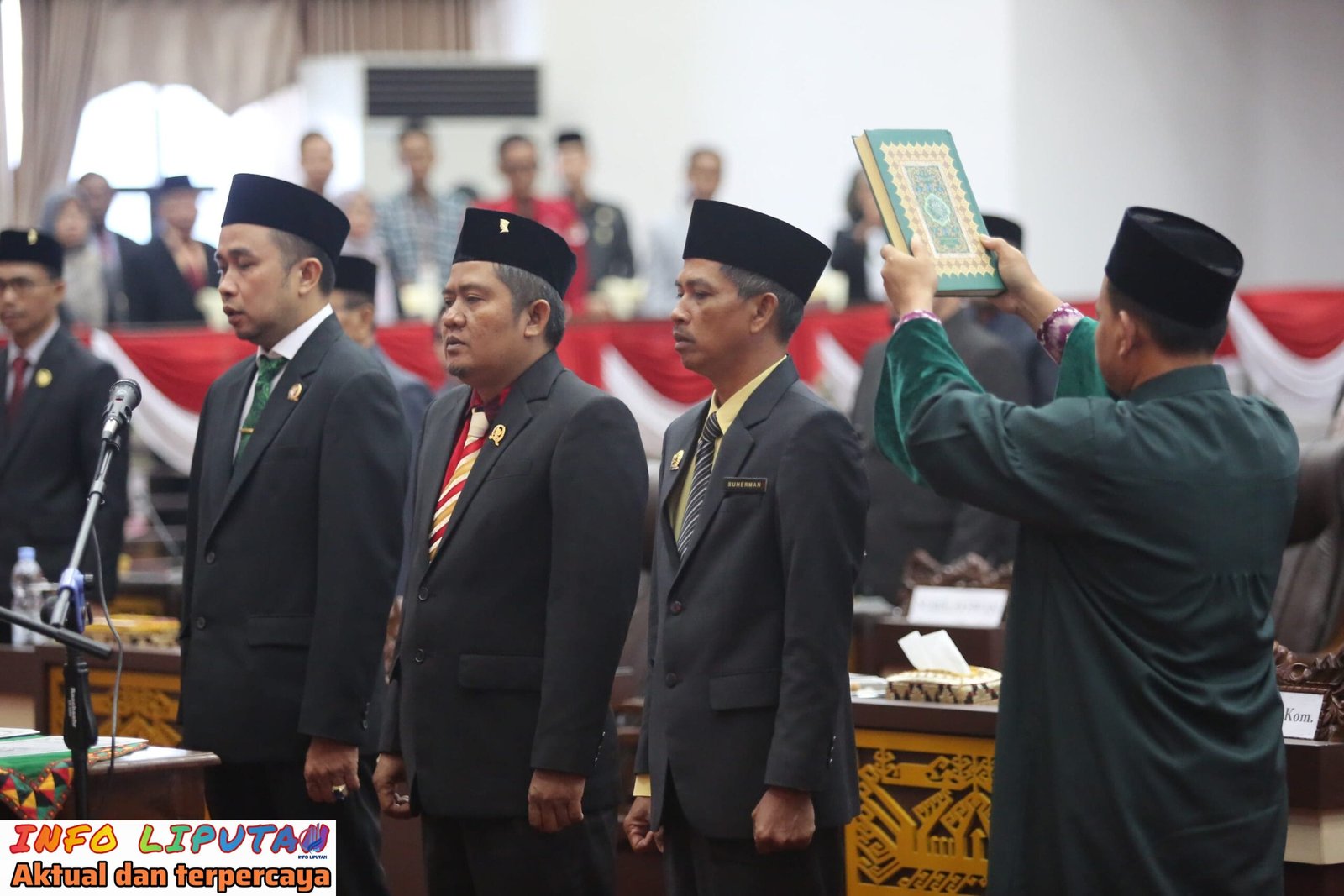 Pimpinan DPRD Kabupaten Pringsewu periode 2024-2029 dilantik dan diambil sumpah oleh Ketua Pengadilan Negeri Kotaagung