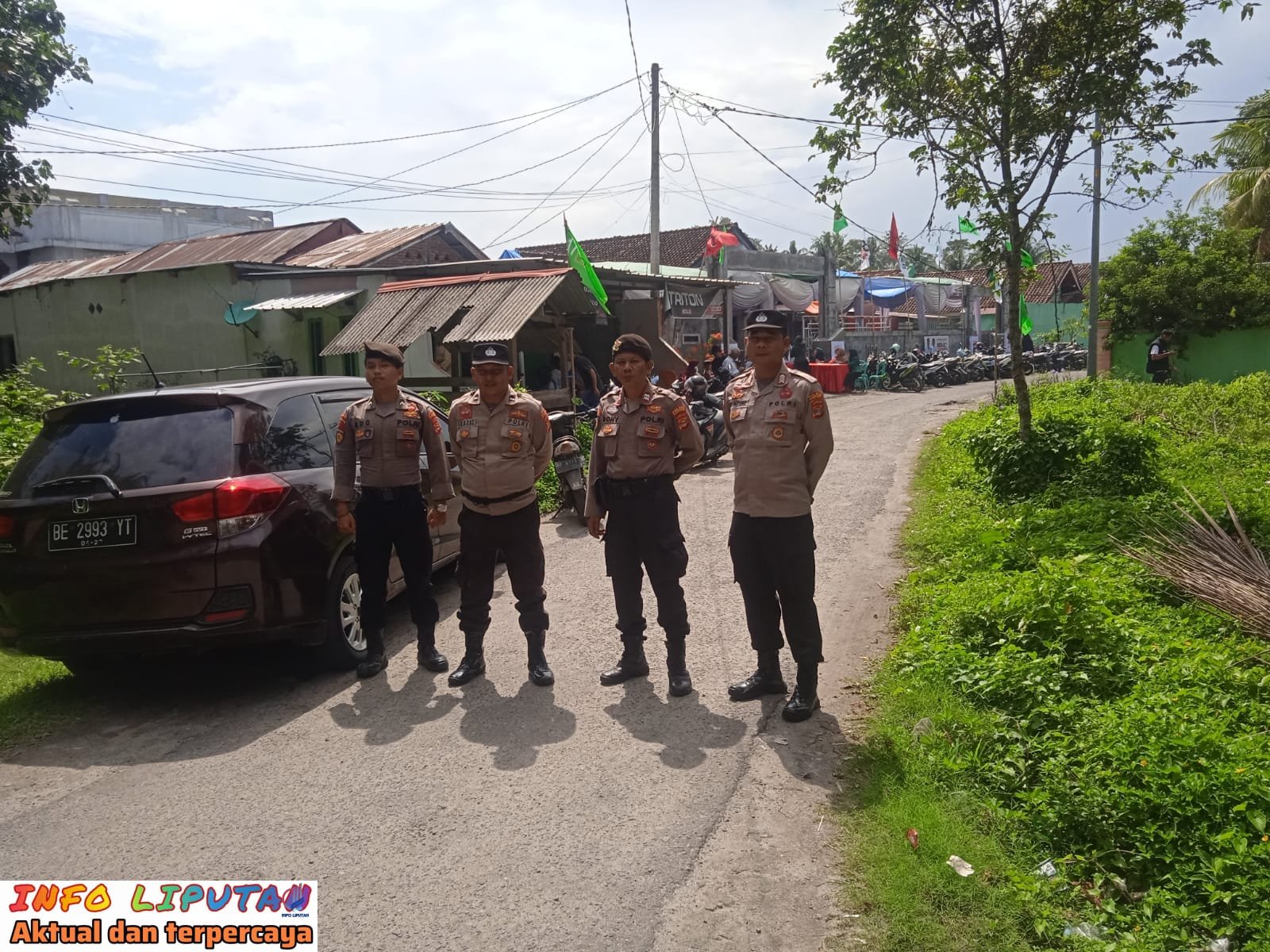 Polres Pesisir Barat Laksanakan Pengamanan Kampanye Tatap Muka Terbatas di Pekon Seray