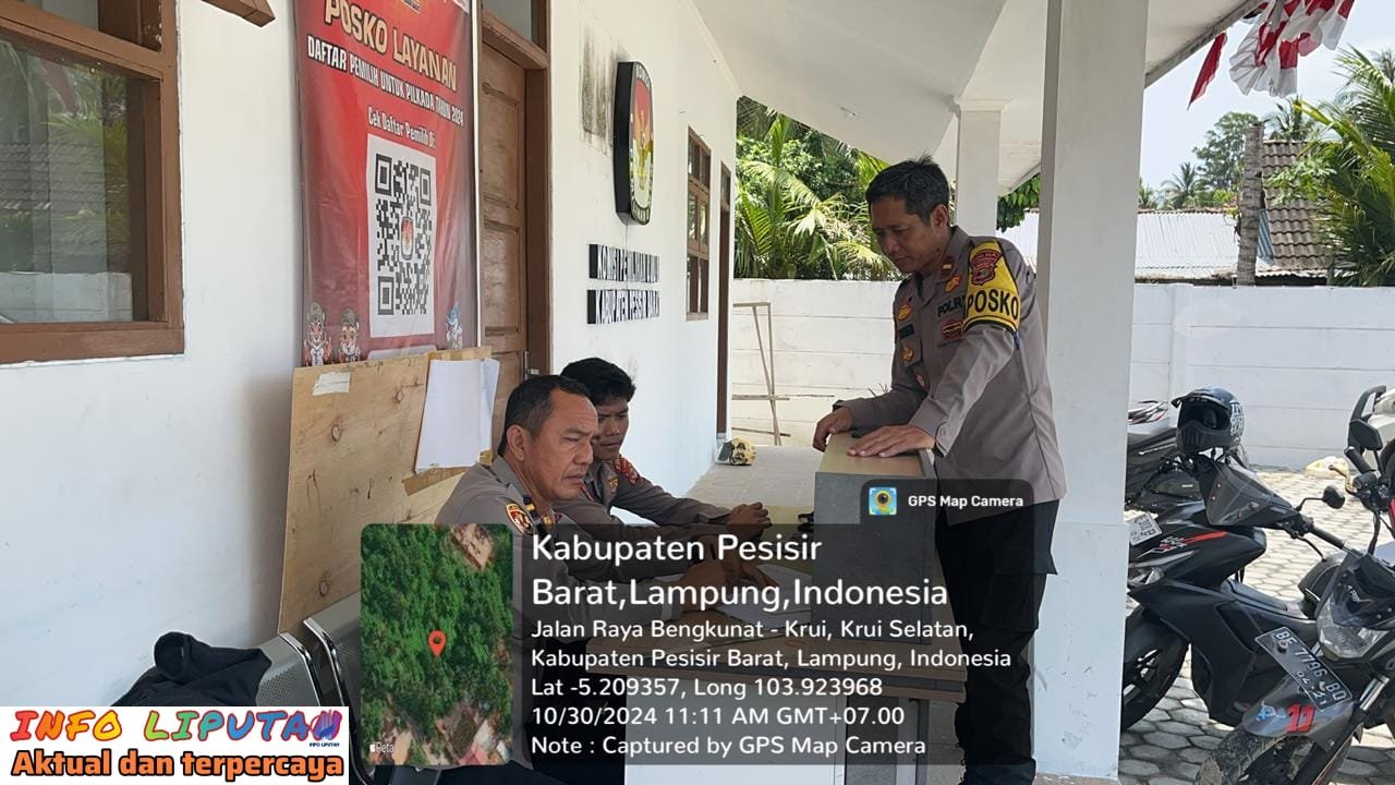 Jaga tetap aman Kantor KPUD Pesisir barat, Polres Pesisir Barat Perketat Pengamanan