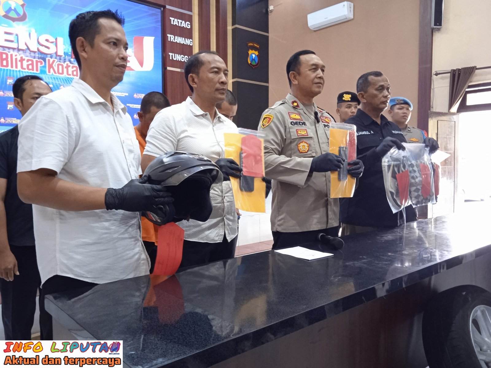 Satreskrim Polres Blitar Kota,Ungkap Pencurian bermodus Pecah Kaca Mobil dan Incar Pengunjung ATM