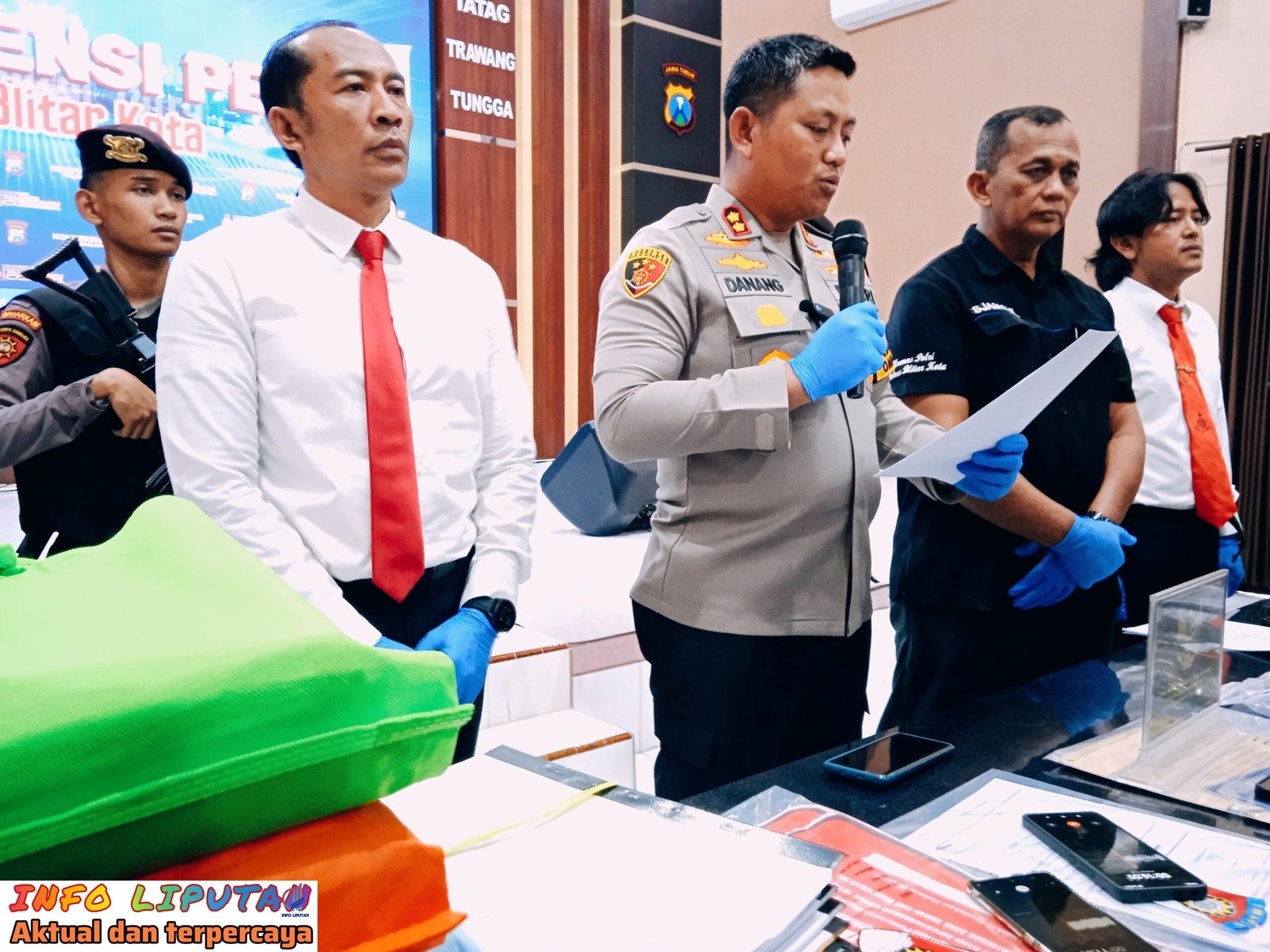 Polres Blitar Kota,Ungkap Modus Pelunasan Pinjaman Nasabah Bank Bernilai 2,2 Milyar