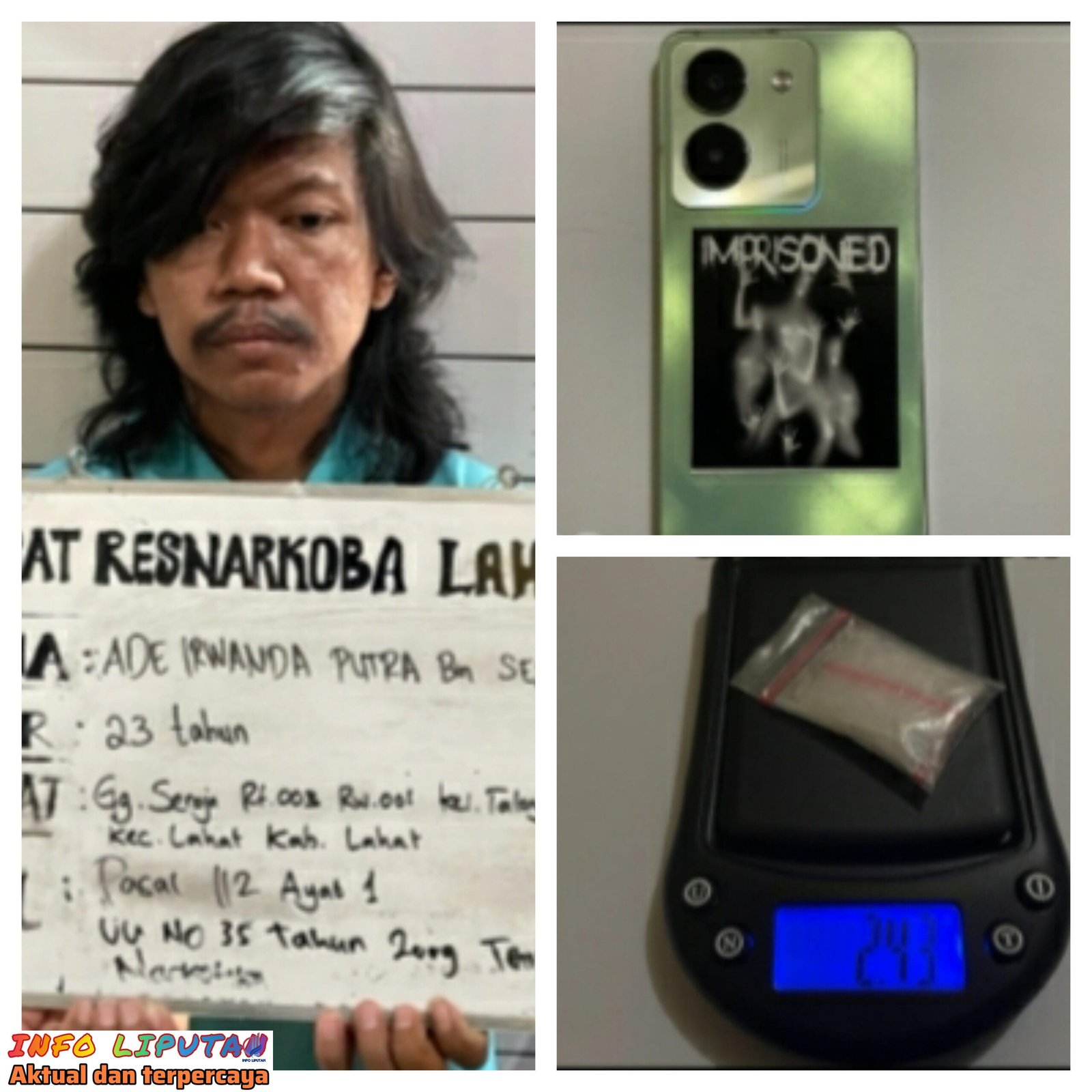 Pengedar Narkotika Jenis Sabu Behasil Diamankan Satres Narkoba Polres Lahat