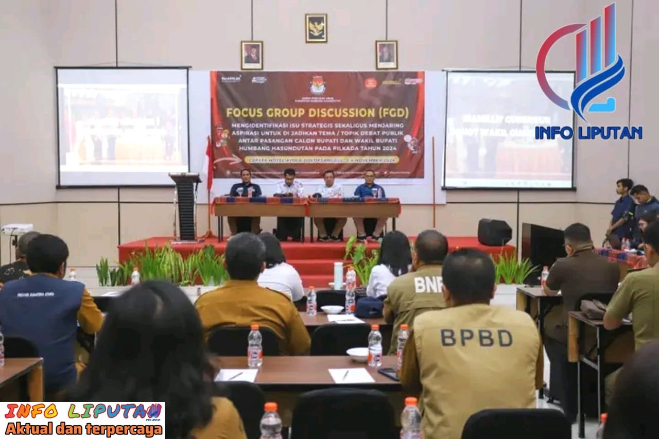 KPU Gelar FGD Bersama Pemerintah Kabupaten Humbahas dan Lembaga Vertikal