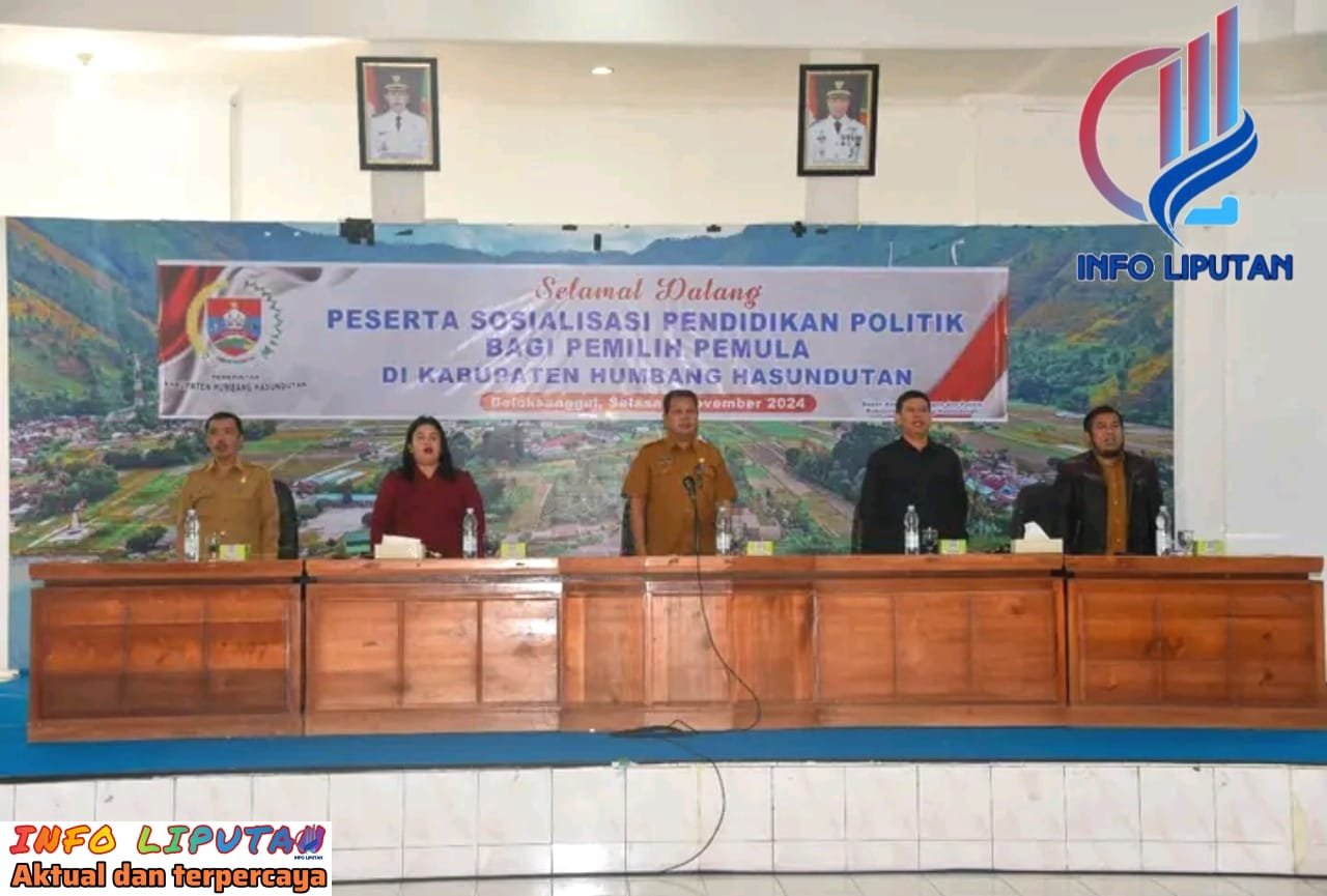 Bupati Humbahas Buka Sosialisasi Pendidikan Politik Bagi Pemilih Pemula