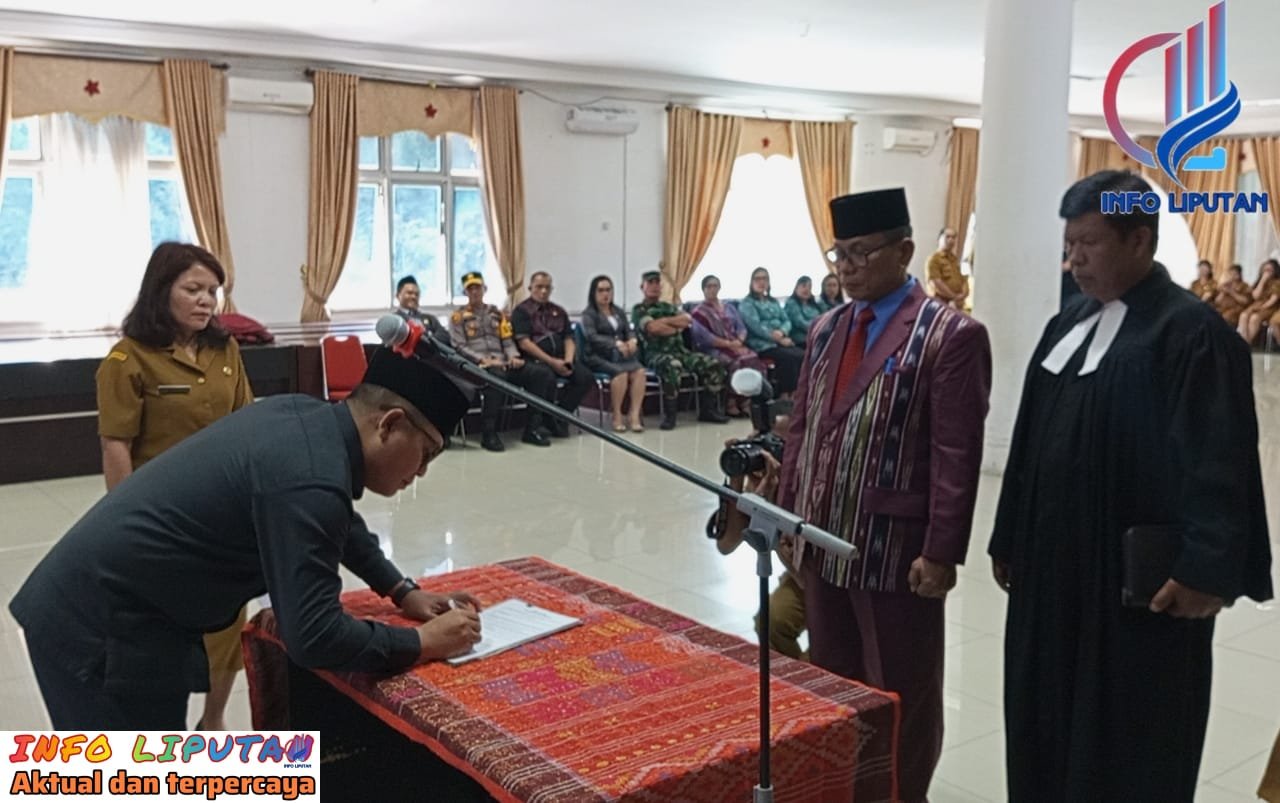 Pj Bupati Taput Lantik Pj Sekda David Sipahutar Pengganti Indra Sahat Hottua Simaremare