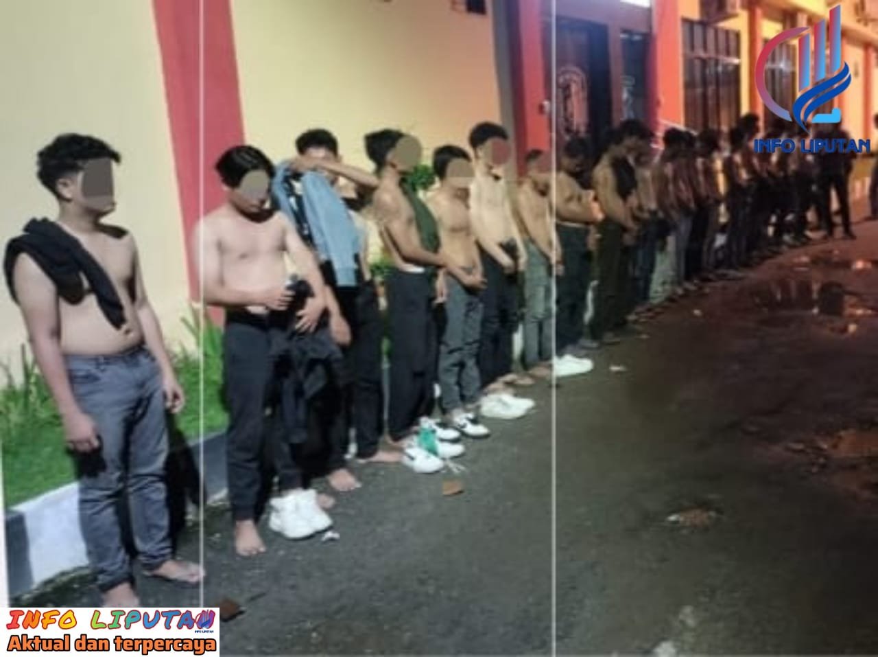 21 Laki laki Anggota Geng Motor berhasil Diamankan Polresta Deli Serdang