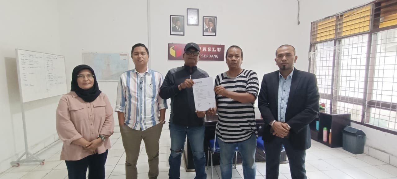 Dugaan Bagi bagi Sembako, Camat Lubuk Pakam Resmi Dilaporkan ke Bawaslu