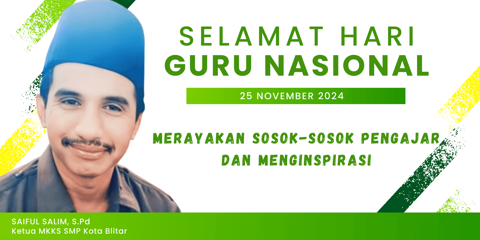 Hari Guru Nasional 2024, Ketua MKKS SMP Kota Blitar “Terima kasih atas dedikasi dan pengabdian yang tak ternilai”