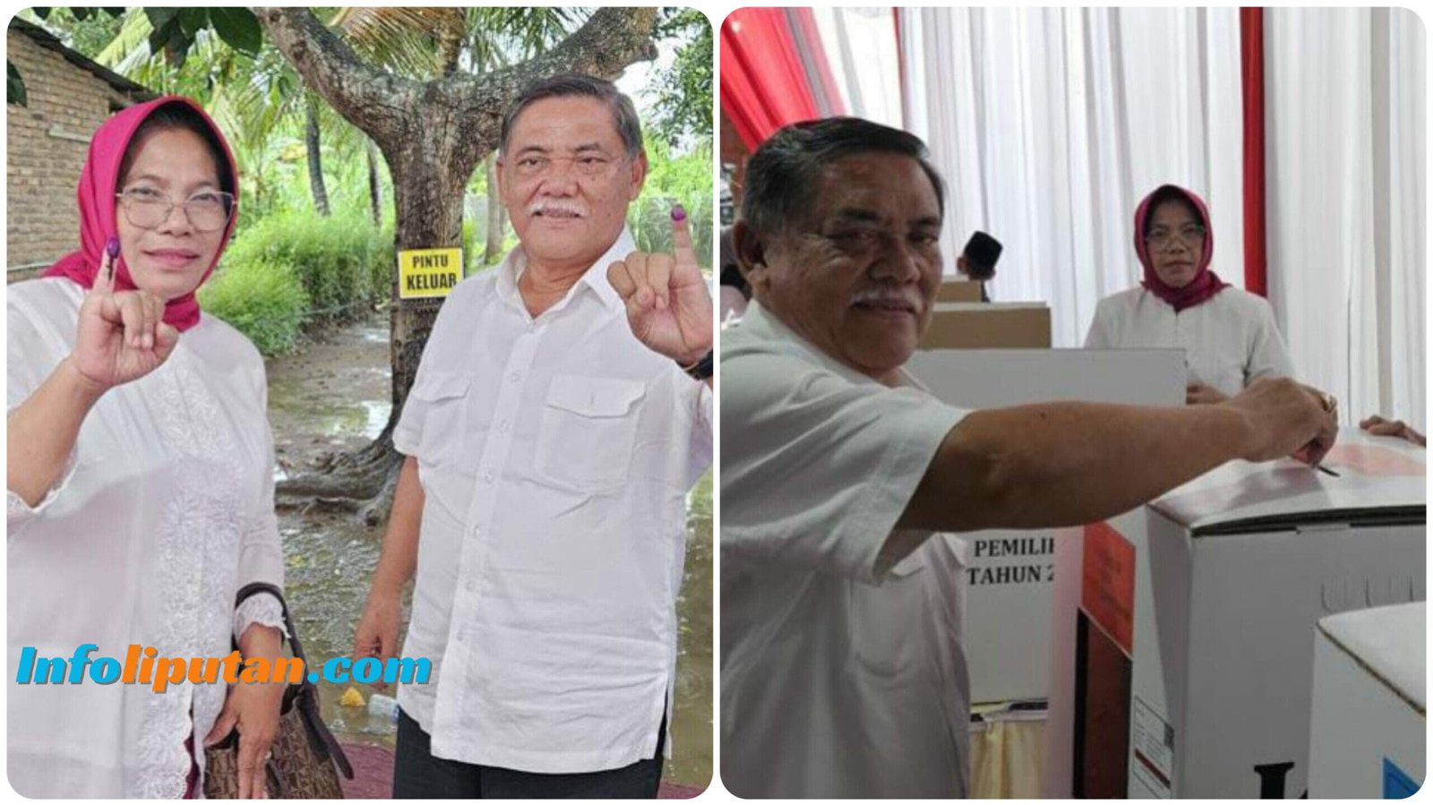 Ali Yusuf Siregar Nyoblos Pertama di TPS 9 Desa Dagang Kerawan Tanjung Morawa