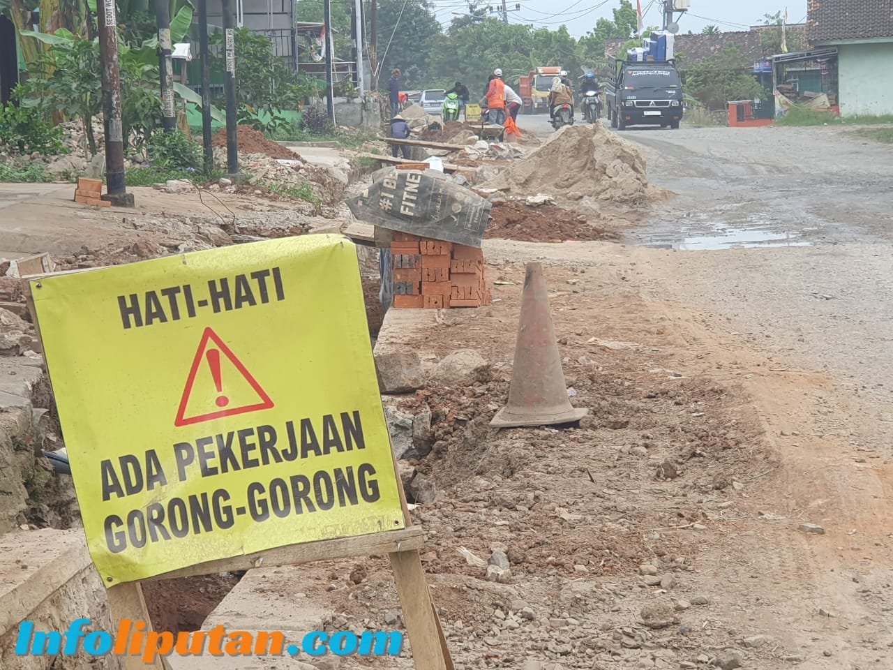 Konsultan Pengawas Diduga Tutup Mata Terhadap pelaksanaan Proyek Pembangunan Drainase Yang Buruk dan Amburadul