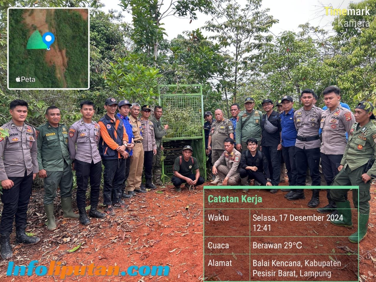 Polres Pesisir Barat dan Satgas Gabungan Bahas Strategi Penanganan Harimau Sumatra di Pekon Pelita Jaya