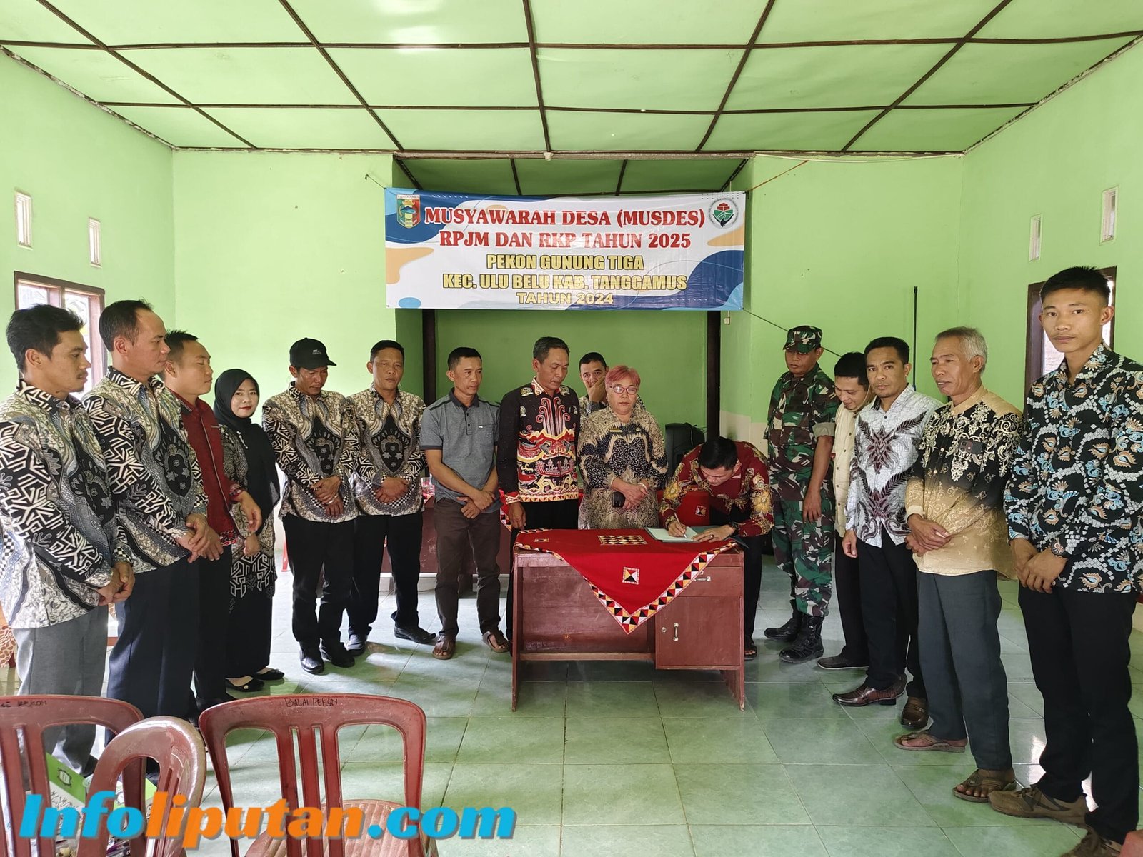 Pekon Gunung Tiga Kecamatan Ulu Belu Gelar Musdes Penetapan APBP Tahun Angaran 2025