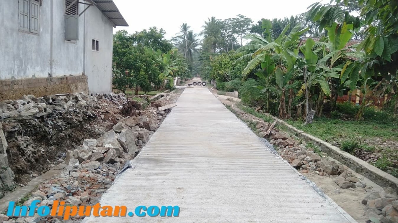 Pekon Waringinsari Barat Bangun Rabat Beton di Dusun IV, Tahap II 2024