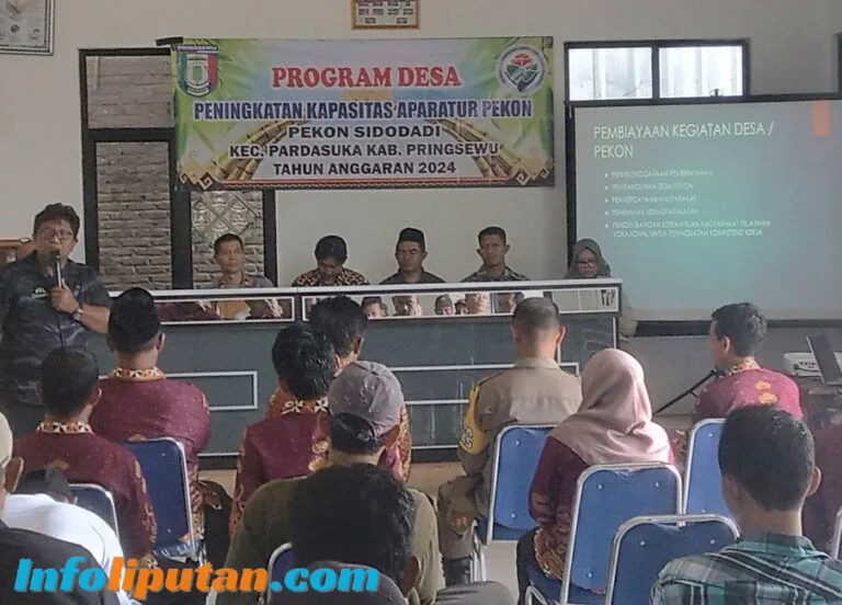 Pekon Sidodadi Kecamatan Pardasuka Gelar Peningkatan Kapasitas Aparatur Pekon