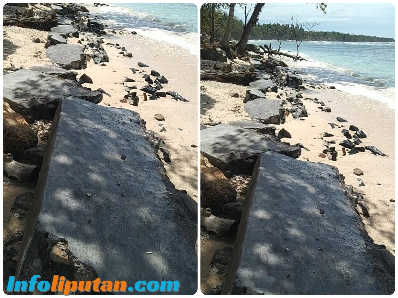 Penbangunan Talud penyangga obrasi pantai di pekon Seray Diduga ajang koropsi