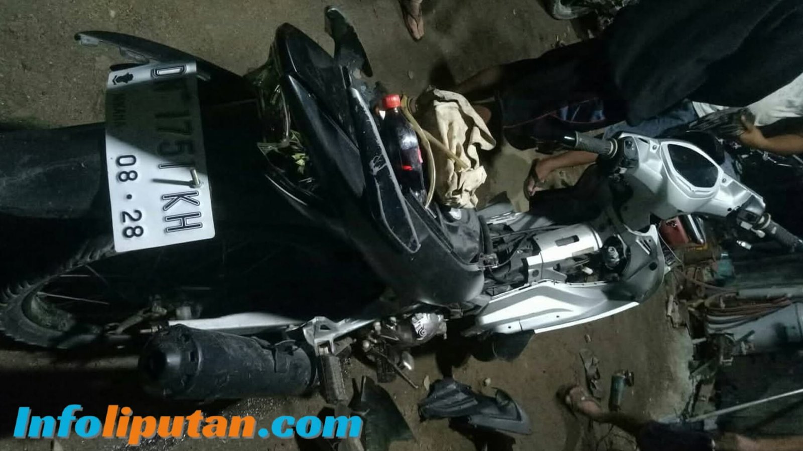 Kecelakaan Tunggal Motor MX Tabrak Gorong Gorong di Jalan Sandana – Tinigi