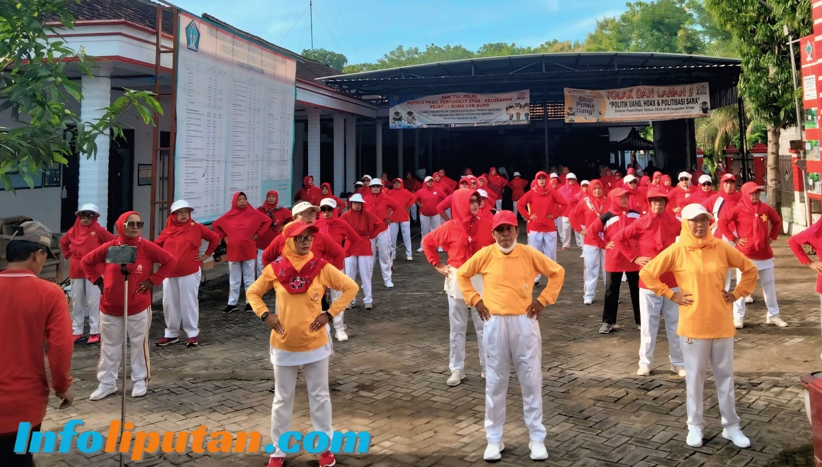 Pemdes Sumberjo Gelar Senam Tera Indonesia (STI) Se-Kecamatan Sutojayan