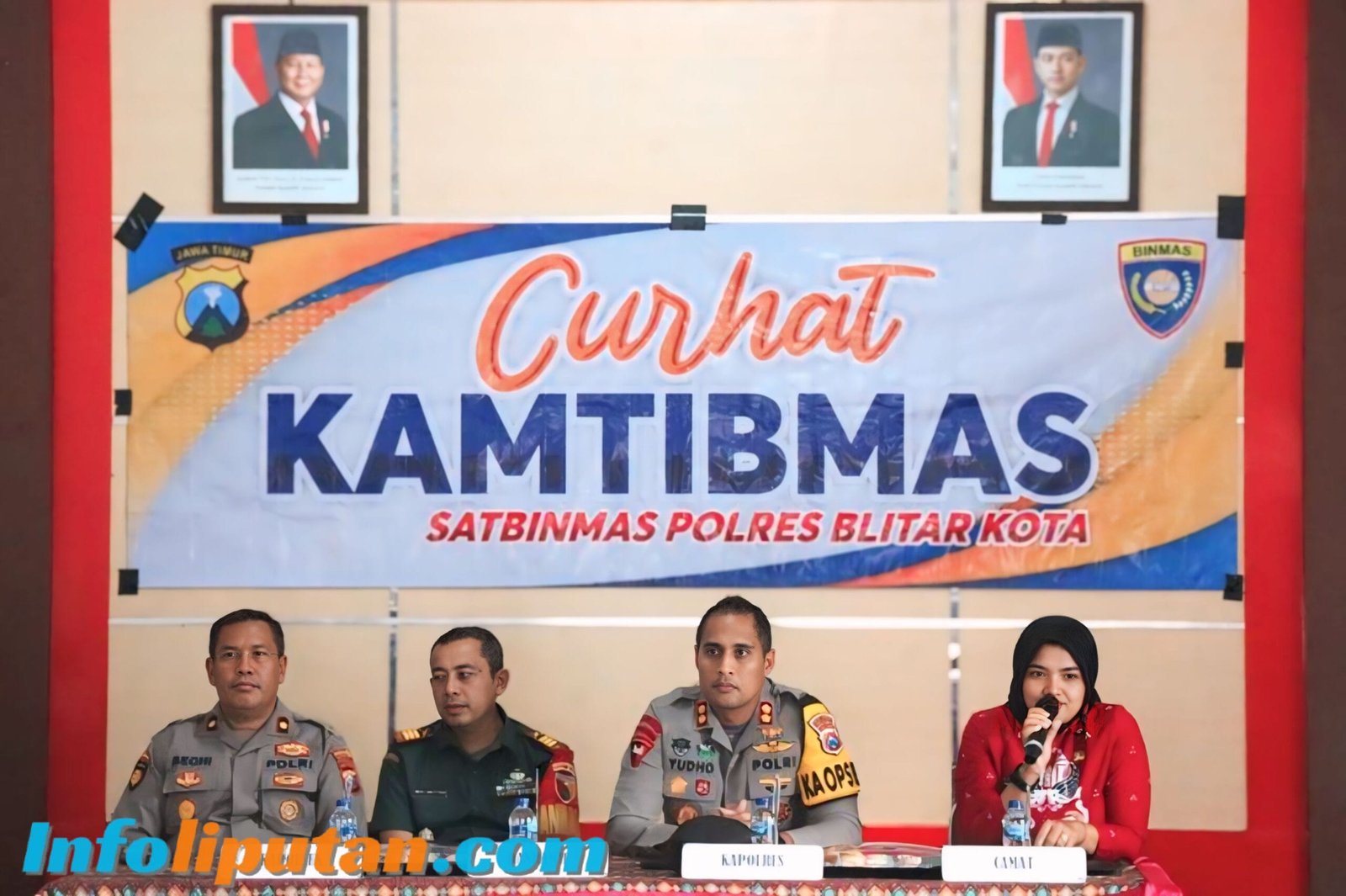 Kepolisian Sektor Sukorejo, jadi Pembuka Giat Curhat Kamtibmas Awal Tahun 2025 Polres Blitar Kota